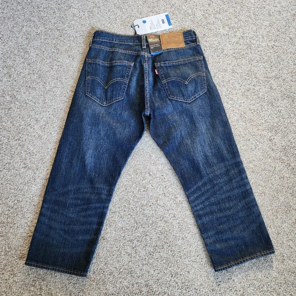 NWT Mens Levis 505 Regular Cropped Cool Eco Performance Jeans Size 28